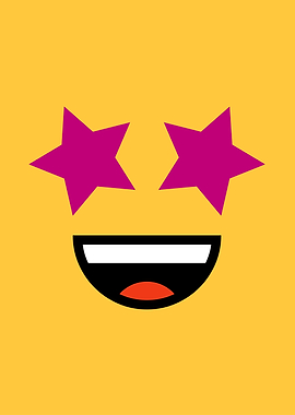 Smiling face star eyes