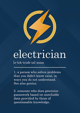 Funny Electrician Sign