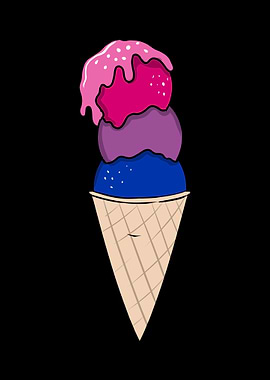 Ice Cream Bi Pride