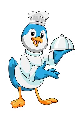 Bird Cook Chef hat