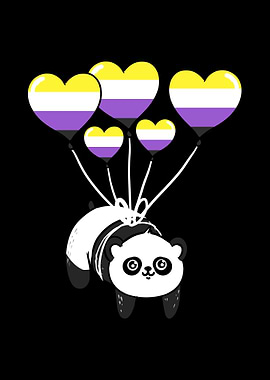 Panda Nonbinary Pride