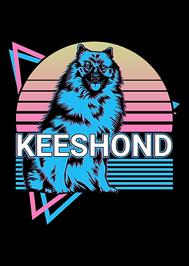 Keeshond Retro