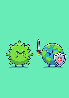 Cute World Fighting Corona