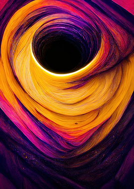 Yellow Purple Wavy Sprial