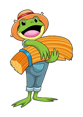 Frog Farmer Straw