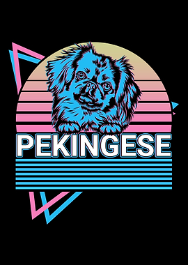 Pekingese Retro