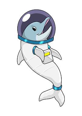 Dolphin Astronaut Space