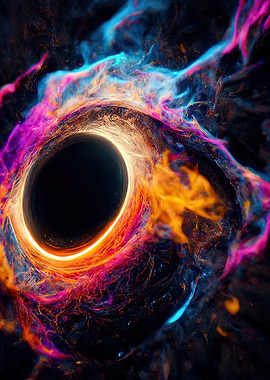 Blue Pink Orange Blackhole