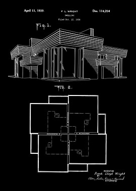 FL Wright House Patent