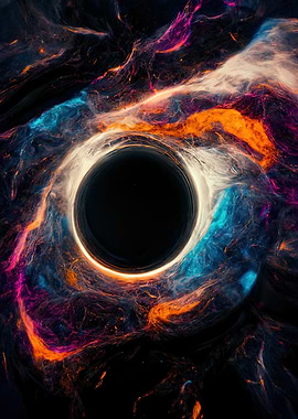 Blue Orange Pink Blackhole