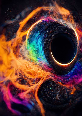 Flames Black Hole