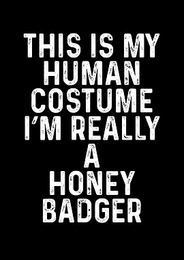 Honey badger costume