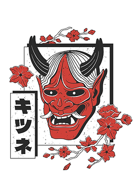Japanese demon tattoo