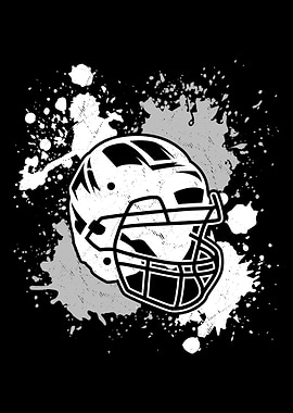 Football Helmet Splash