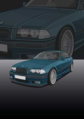 Bmw car poster