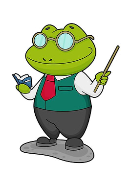 Frog Teacher Glasses