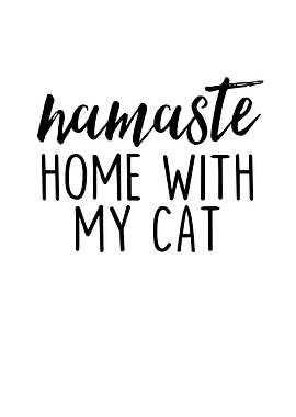 Namaste Home With My Cat