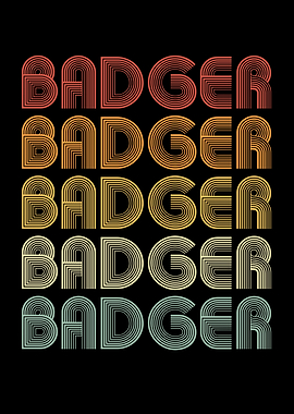Badger colorful font