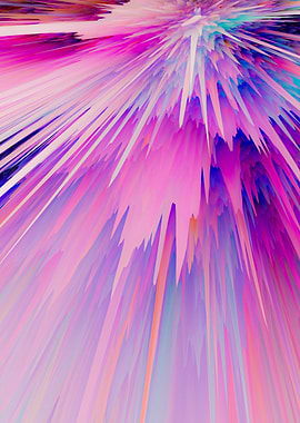 Colored Spikes Falling