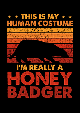 Honey badger costume retro