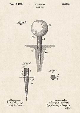 1899 Golf Tee