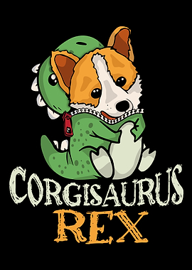 Corgi Dinosaur Dog Lover