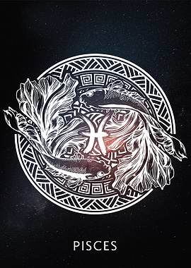 Zodiac Sign Pisces Galaxy