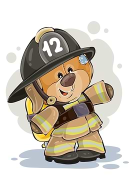 teddy bear fireman