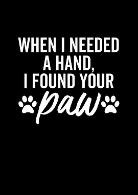 When I Needed a Hand I