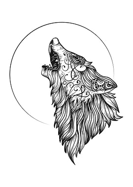 wolf art