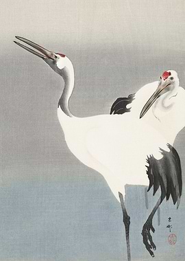 Two cranes 1900