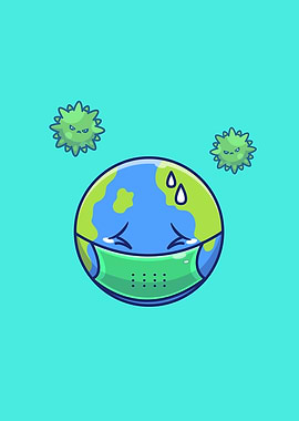 Cute World Wearing Mask