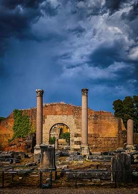 Ancient Roman Forum Ruins
