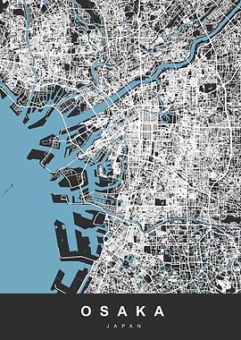 OSAKA Map JAPAN