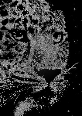 LEOPARD VORONOI ART