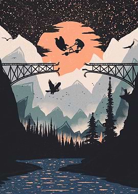 Orange Moon and Punks Bear