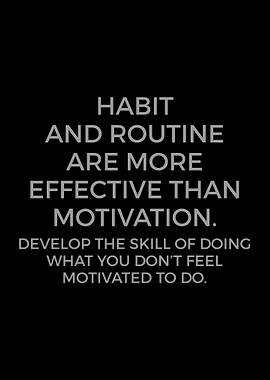 Habit and Routine