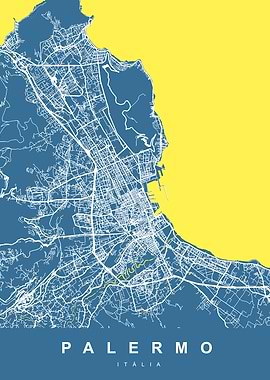 PALERMO Map ITALY
