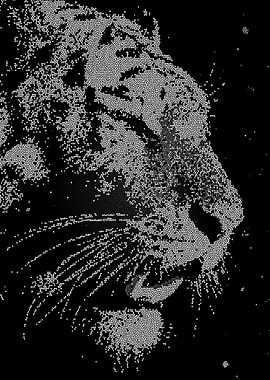 TIGER VORONOI ART