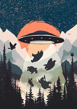 Orange Moon and Punks Bear