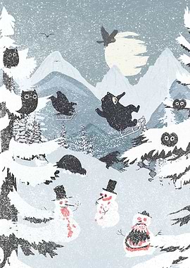 Orange Moon and Punks Bear