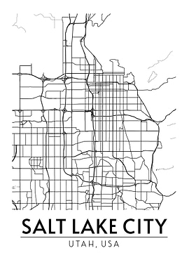 Salt Lake City Utah Map