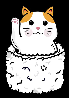 Kawaii Cat Lover Sushi