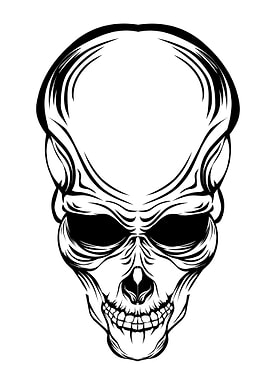 skull alien horror