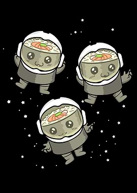 Sushi Gift Space Astronaut