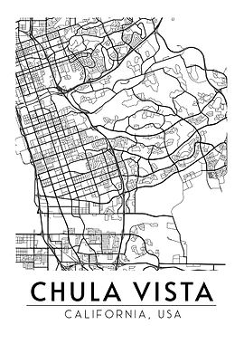 Chula Vista California Map