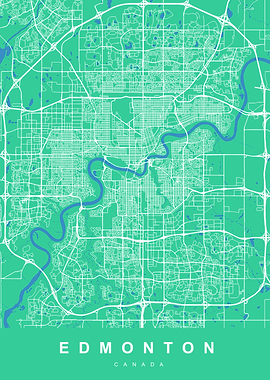 EDMONTON Map CANADA