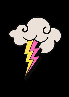 Lightning Thunder Retro