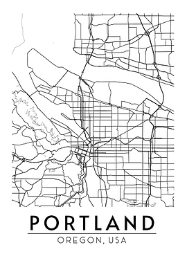 Portland Oregon Map