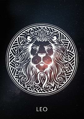 Zodiac Sign Leo Galaxy